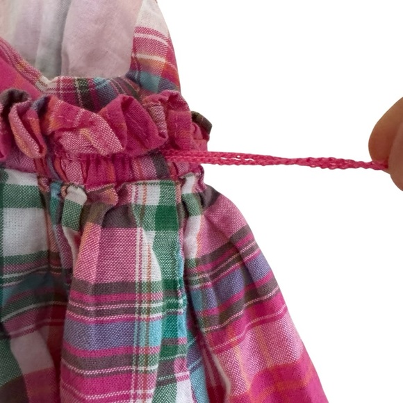 Y2K Ralph Lauren Plaid Pink Dress Sleeveless Sundress Toddler Girl 2T - Picture 4 of 7